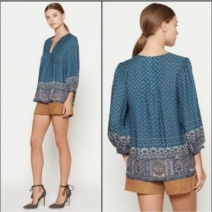 JOIE Rinjani floral silk tunic blouse